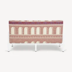 Living Rooms<Fornasetti Outdoor Sofa Facciata Quattrocentesca Rust/Ecru/White