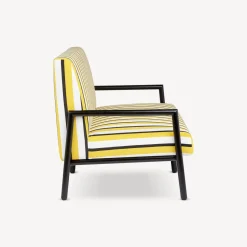 Living Rooms<Fornasetti Outdoor Sofa Rigato Yellow/White/Black