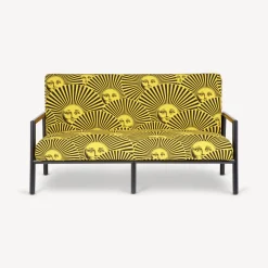 Living Rooms<Fornasetti Outdoor Sofa Soli A Ventaglio Yellow/Black