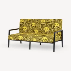 Living Rooms<Fornasetti Outdoor Sofa Soli A Ventaglio Yellow/Black