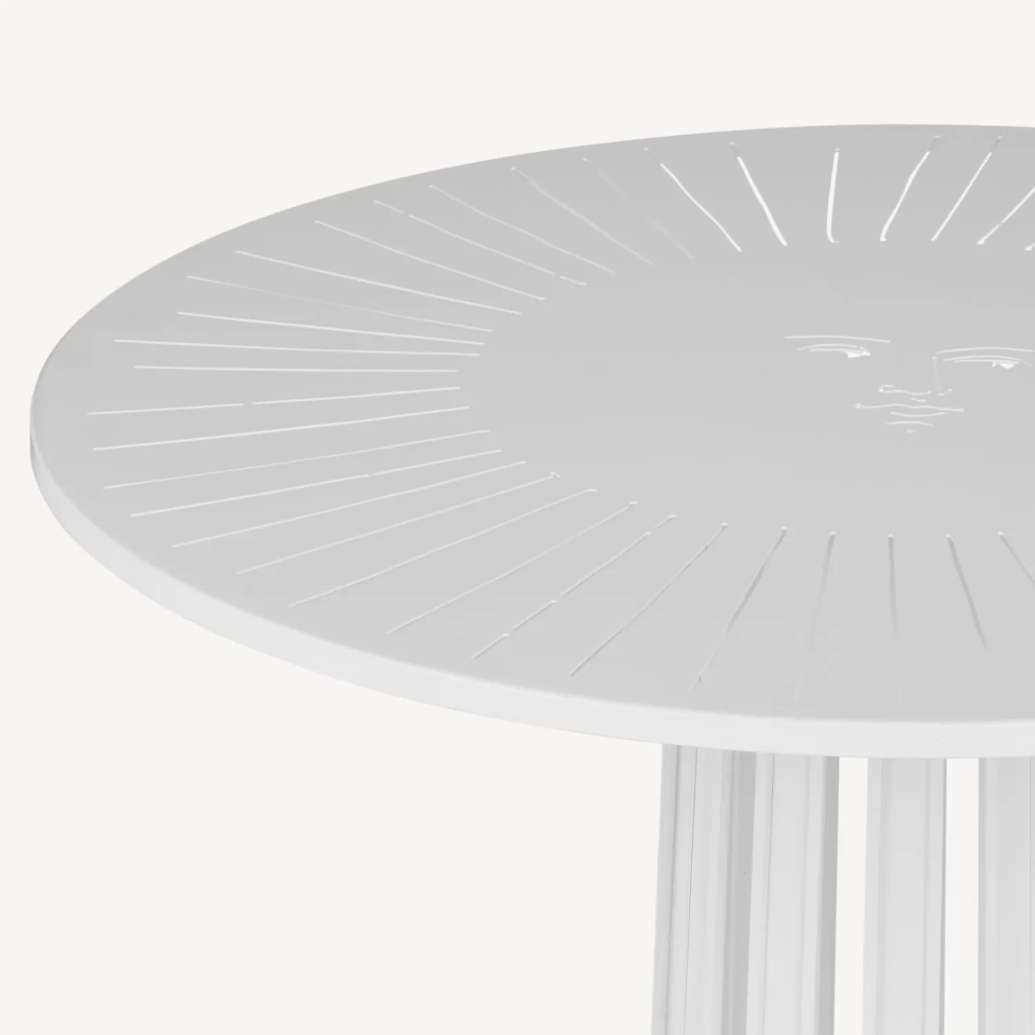 Tables<Fornasetti Outdoor Table Ara Solis White