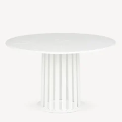 Tables<Fornasetti Outdoor Table Ara Solis White