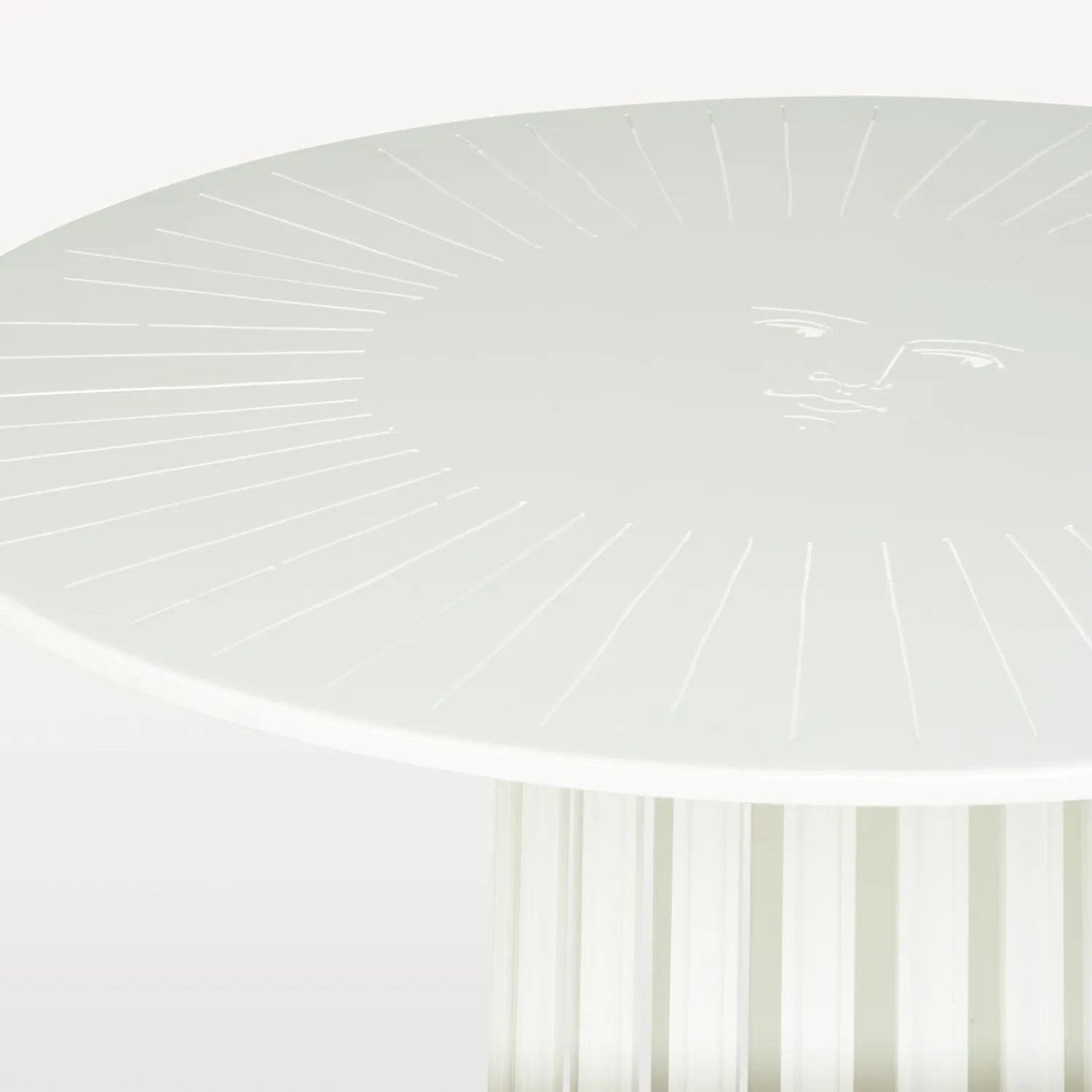 Tables<Fornasetti Outdoor Table Ara Solis White