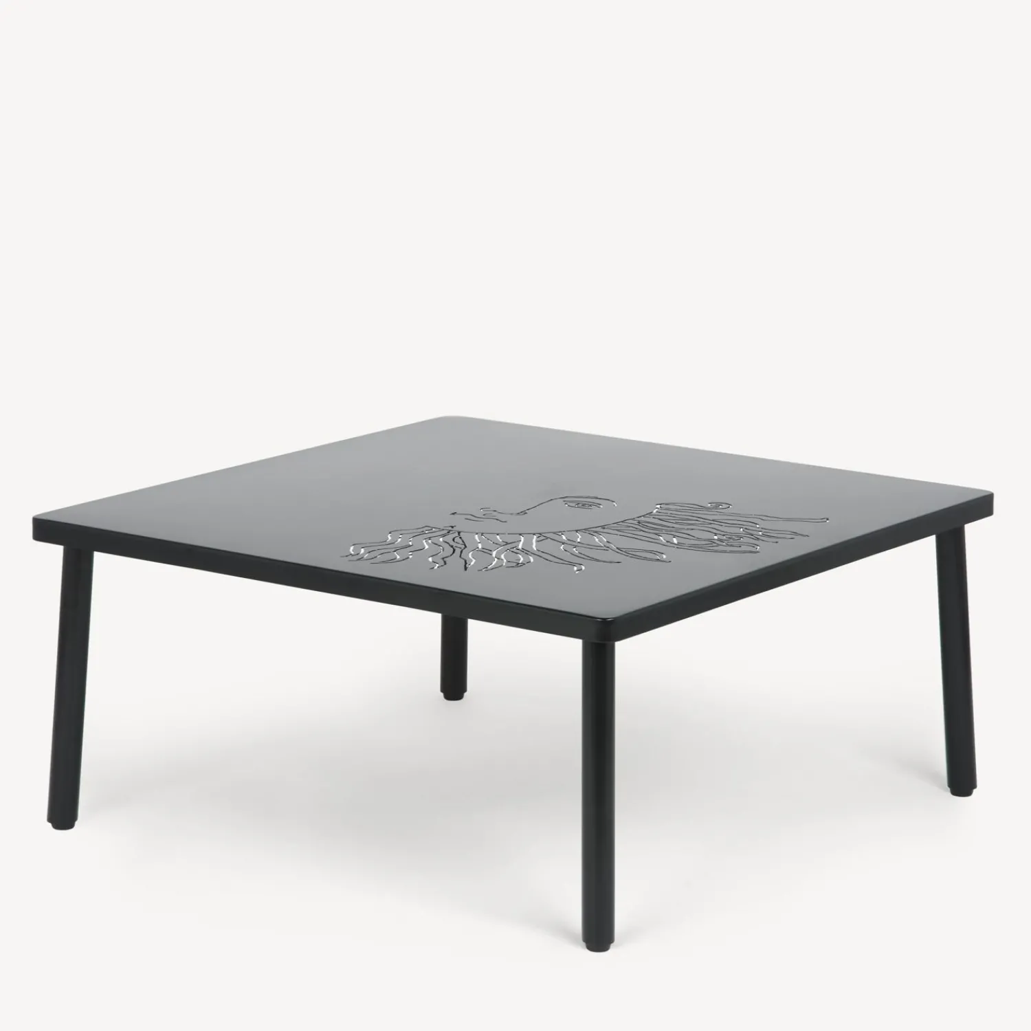 Tables<Fornasetti Outdoor Table Solitario Black
