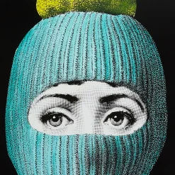 Decorative Panels<Fornasetti Panel Lux Gstaad Turquoise/Yellow/Black