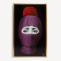 Decorative Panels<Fornasetti Panel Lux Gstaad Purple/Red/Black