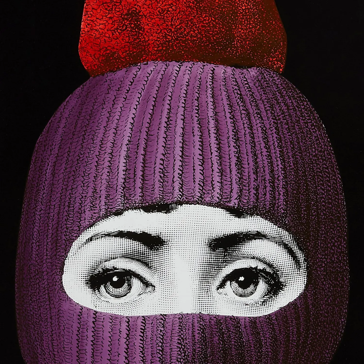Decorative Panels<Fornasetti Panel Lux Gstaad Purple/Red/Black