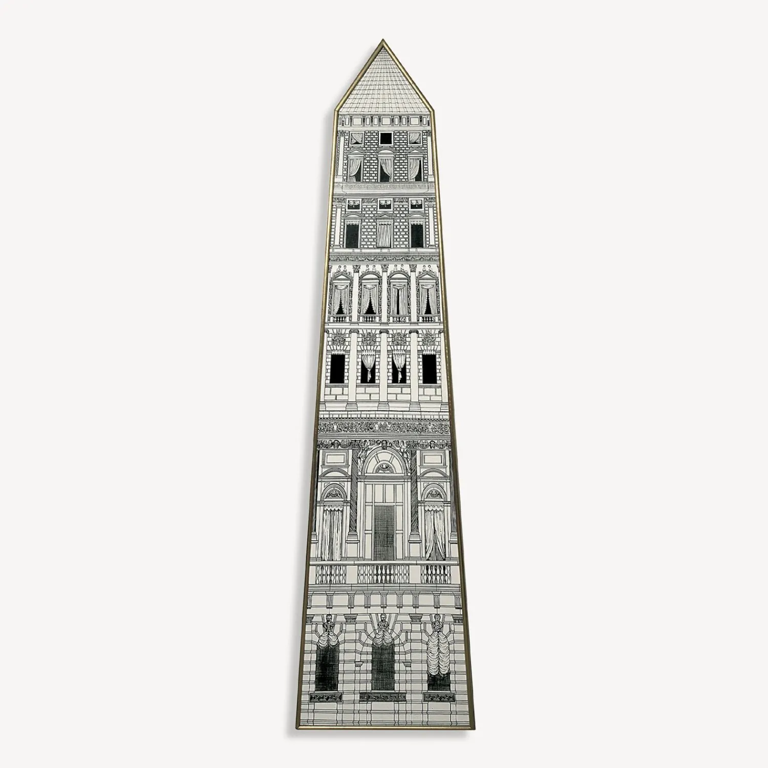 Decorative Panels<Fornasetti Panel Obelisco White/Black