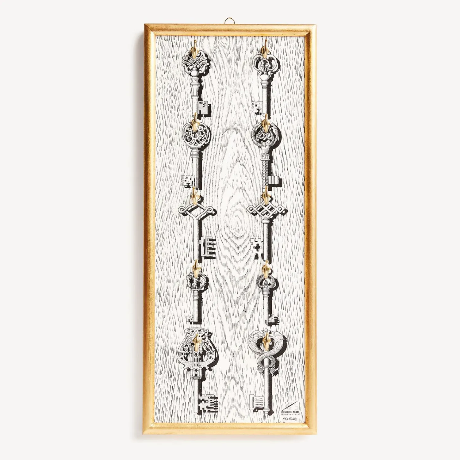 Decorative Panels<Fornasetti Panel Portachiavi White/Black