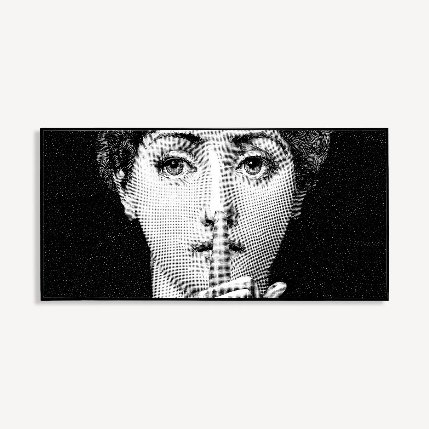 Decorative Panels<Fornasetti Panel Silenzio White/Black