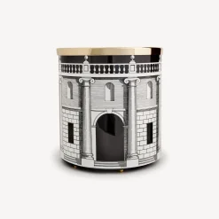 Paper Baskets<Fornasetti Paper Basket Casa Con Colonne White/Black