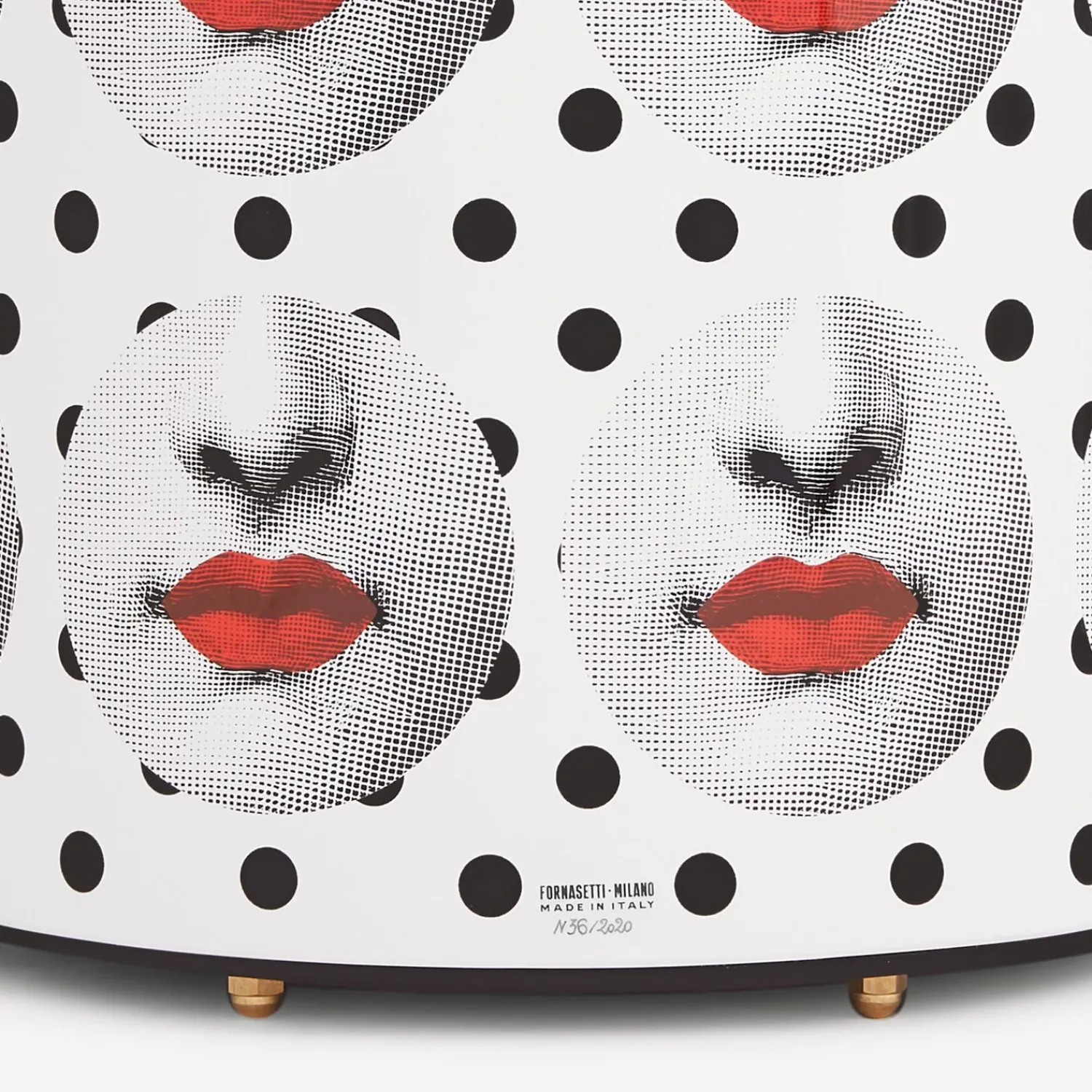 Paper Baskets<Fornasetti Paper Basket Comme Des Forna White/Black/Red