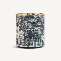 Paper Baskets<Fornasetti Paper Basket Giardino Settecentesco Blue/Ivory