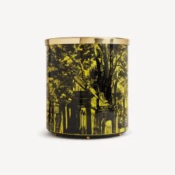 Paper Baskets<Fornasetti Paper Basket Giardino Settecentesco Black/Yellow