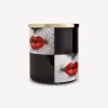 Paper Baskets<Fornasetti Paper Basket Kiss White/Black/Red