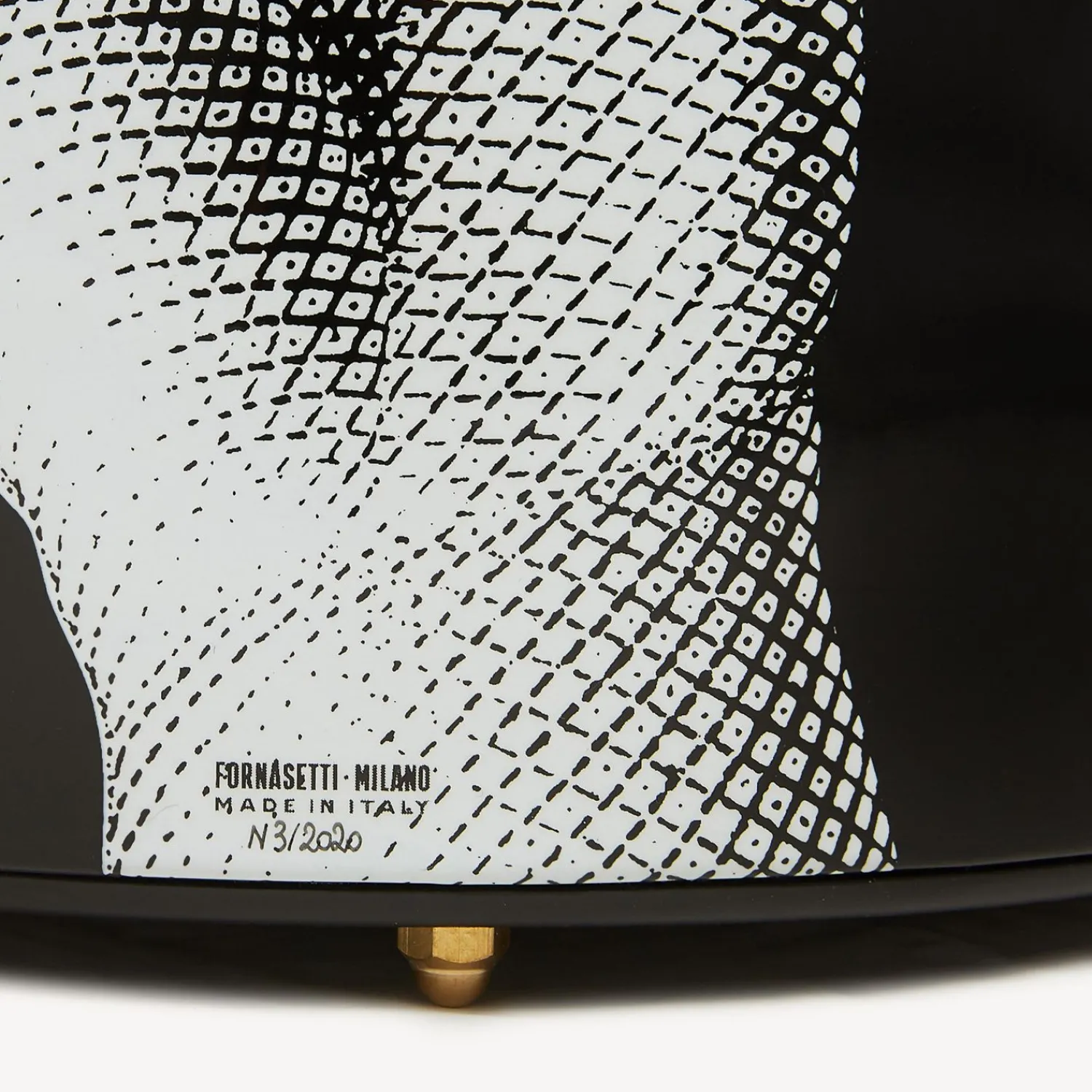 Paper Baskets<Fornasetti Paper Basket Mani White/Black/Gold