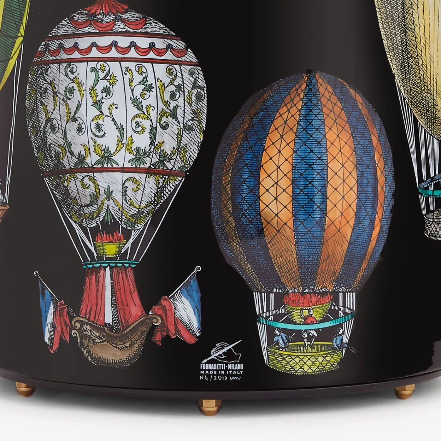 Paper Baskets<Fornasetti Paper Basket Palloni Multicolour