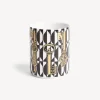 Small Containers<Fornasetti Pencil Holder Chiavi And Losanghe White/Black/Gold