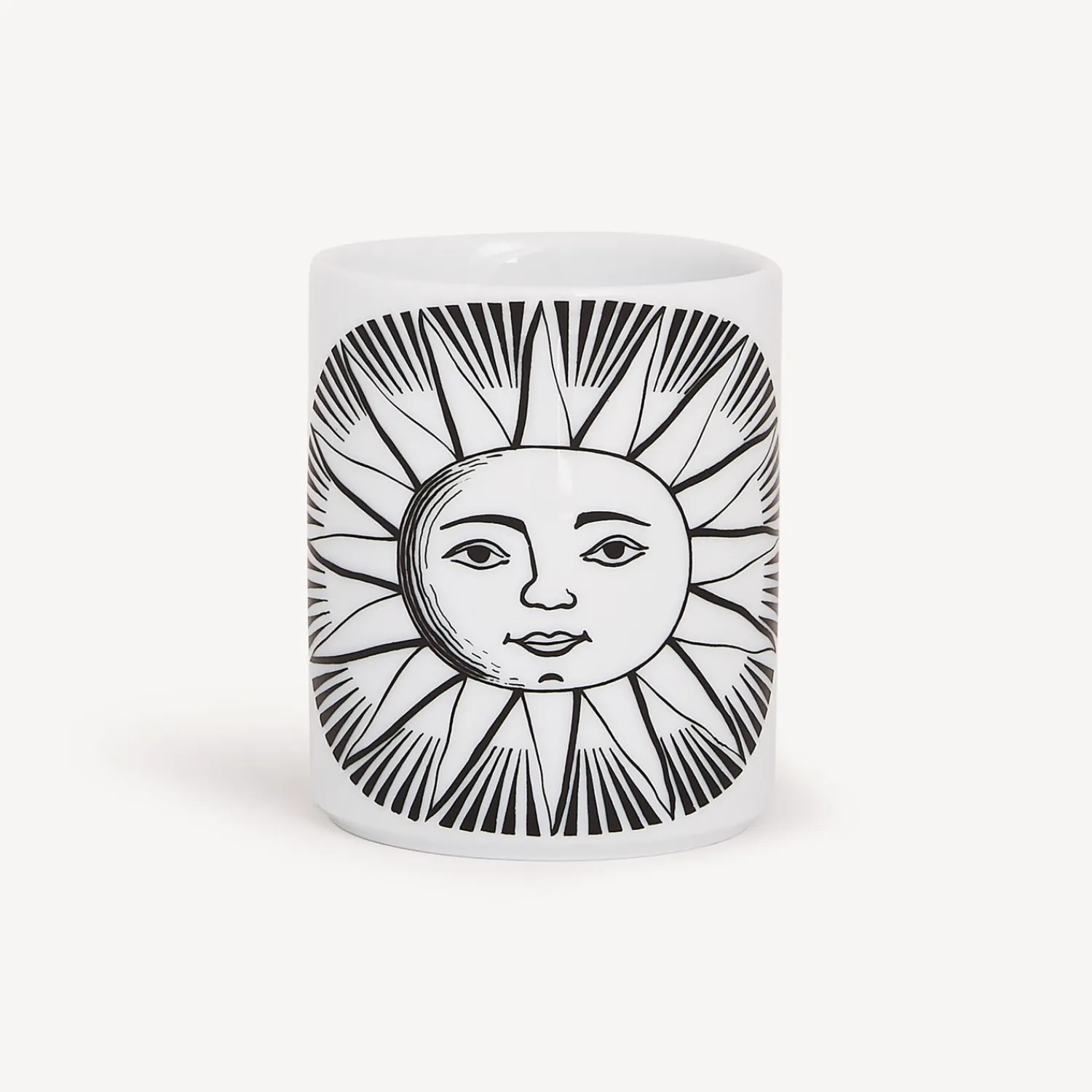 Small Containers<Fornasetti Pencil Holder Sole White/Black