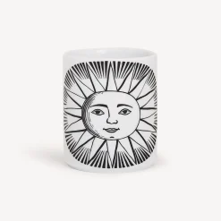 Small Containers<Fornasetti Pencil Holder Sole White/Black