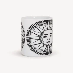 Small Containers<Fornasetti Pencil Holder Sole White/Black
