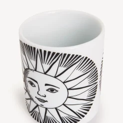 Small Containers<Fornasetti Pencil Holder Sole White/Black