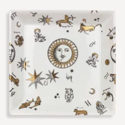 Decorative Plates<Fornasetti Plate Astronomici White/Black/Gold