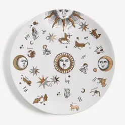 Decorative Plates<Fornasetti Plate Astronomici White/Black/Gold