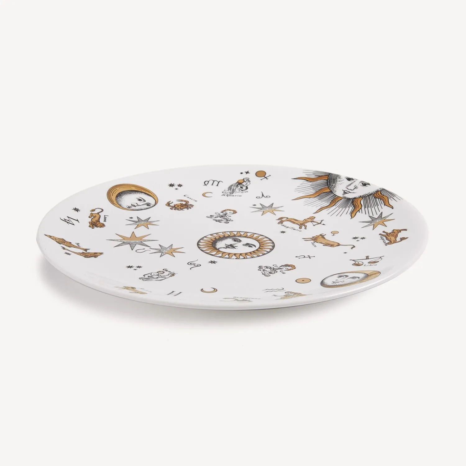 Decorative Plates<Fornasetti Plate Astronomici White/Black/Gold