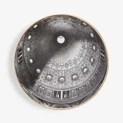 Decorative Plates<Fornasetti Plate Cupola Tiburio Di S. Maria Delle Grazie (Milano) White/Black/Gold