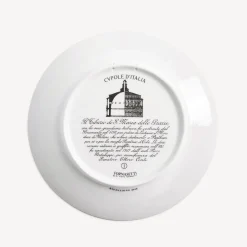 Decorative Plates<Fornasetti Plate Cupola Tiburio Di S. Maria Delle Grazie (Milano) White/Black/Gold