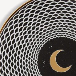 Decorative Plates<Fornasetti Plate Lunocentrica White/Black/Gold