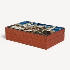 Glove Boxes<Fornasetti Playing Card Box Citta Di Carte Multicolour