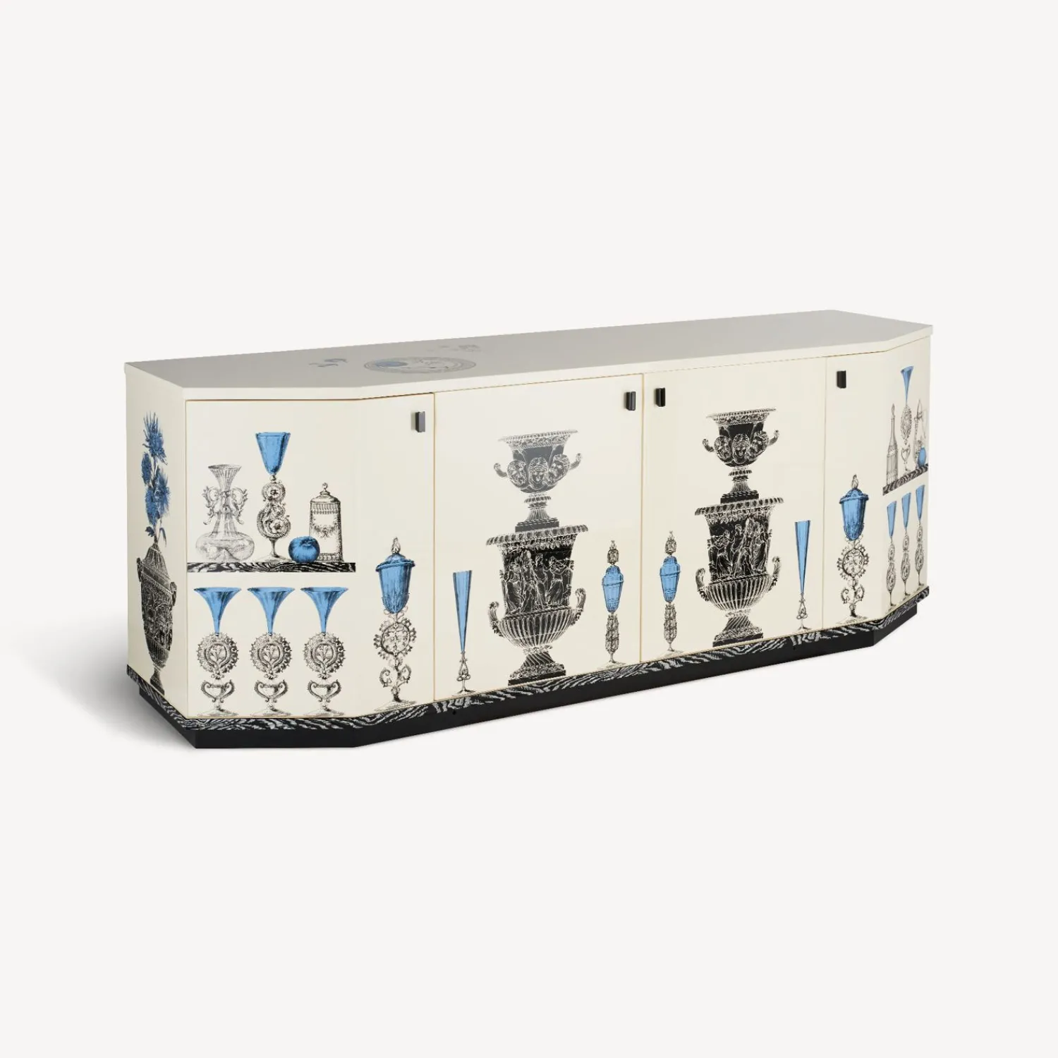 Curved Cabinets<Fornasetti Polyhedric Buffet Vasi Multicolour