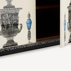 Curved Cabinets<Fornasetti Polyhedric Buffet Vasi Multicolour