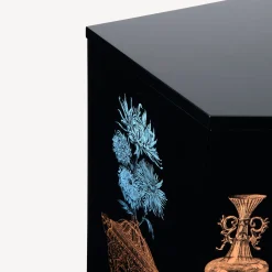 Curved Cabinets<Fornasetti Polyhedric Buffet Vasi Multicolour