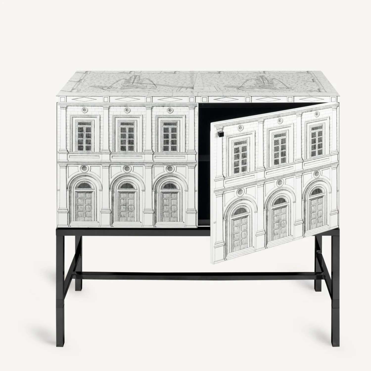 Cabinets<Fornasetti Raised Cabinet Architettura White/Black