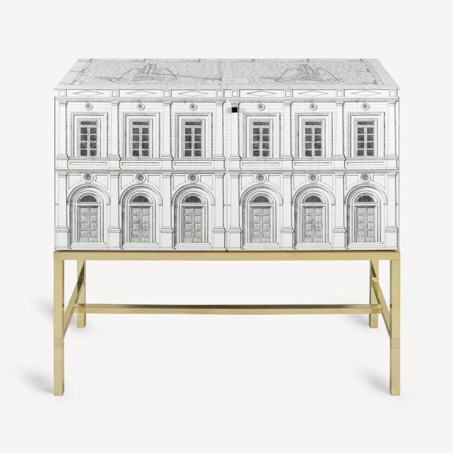 Cabinets<Fornasetti Raised Sideboard Architettura White/Black