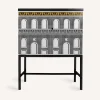Cabinets<Fornasetti Raised Sideboard Facciata Quattrocentesca White/Black/Yellow