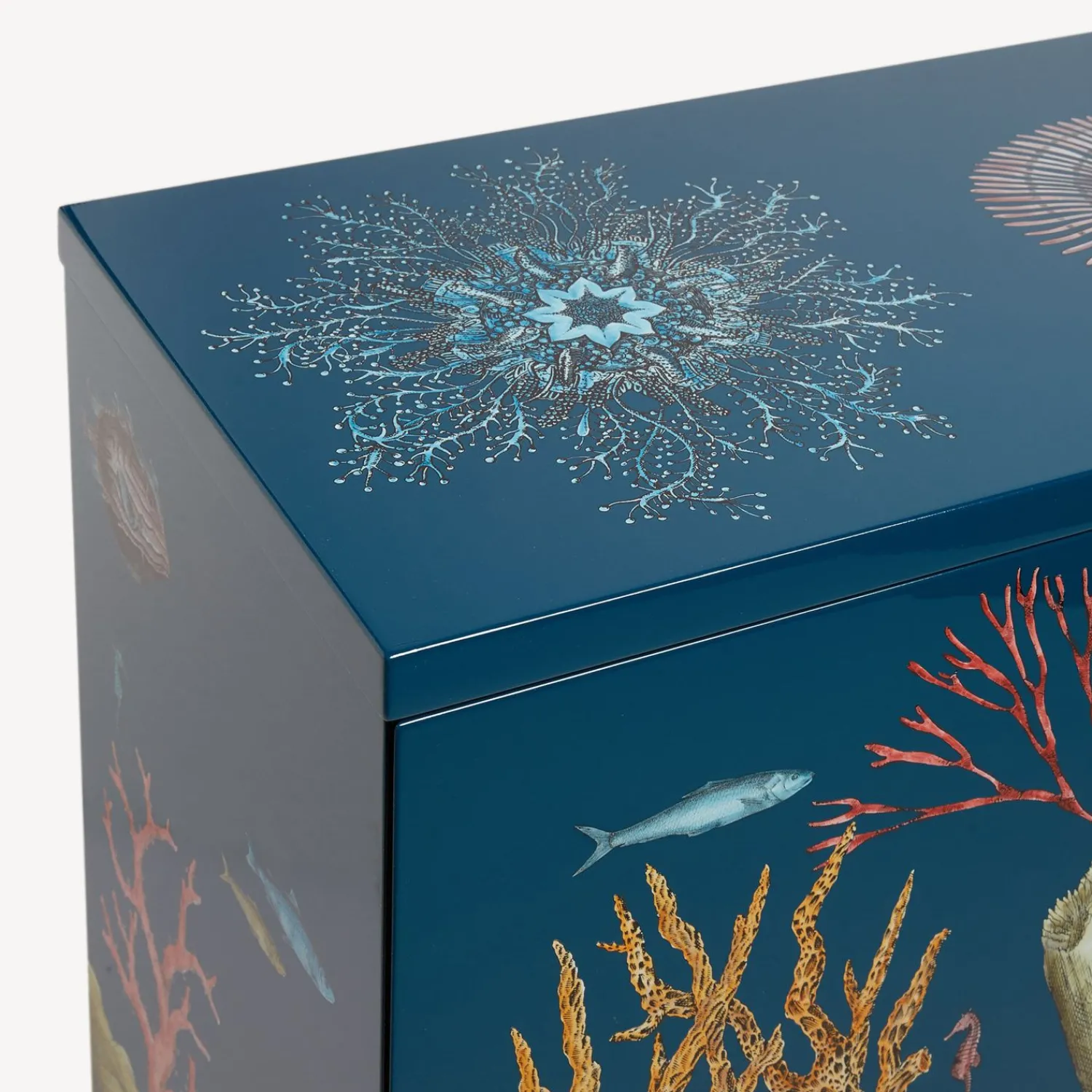 Cabinets<Fornasetti Raised Sideboard Fondo Marino Multicolour