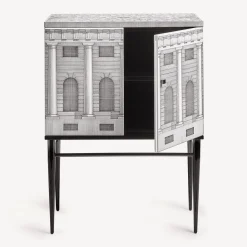 Cabinets<Fornasetti Raised Small Sideboard Architettura White/Black