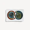 Design Ashtrays<Fornasetti Rectangular Ashtray Giro Di Conchiglie Multicolour