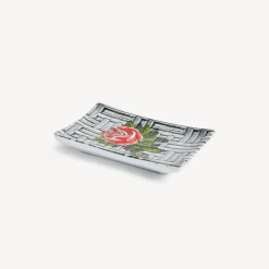 Design Ashtrays<Fornasetti Rectangular Ashtray Musciarabia Con Rose Multicolour