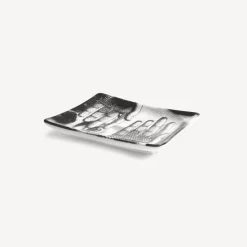 Design Ashtrays<Fornasetti Rectangular Ashtray Tema E Variazioni N.154 White/Black