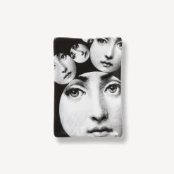 Design Ashtrays<Fornasetti Rectangular Ashtray Tema E Variazioni N.242 White/Black