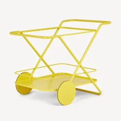 Food Trolley<Fornasetti Rectangular Food Trolley Yellow