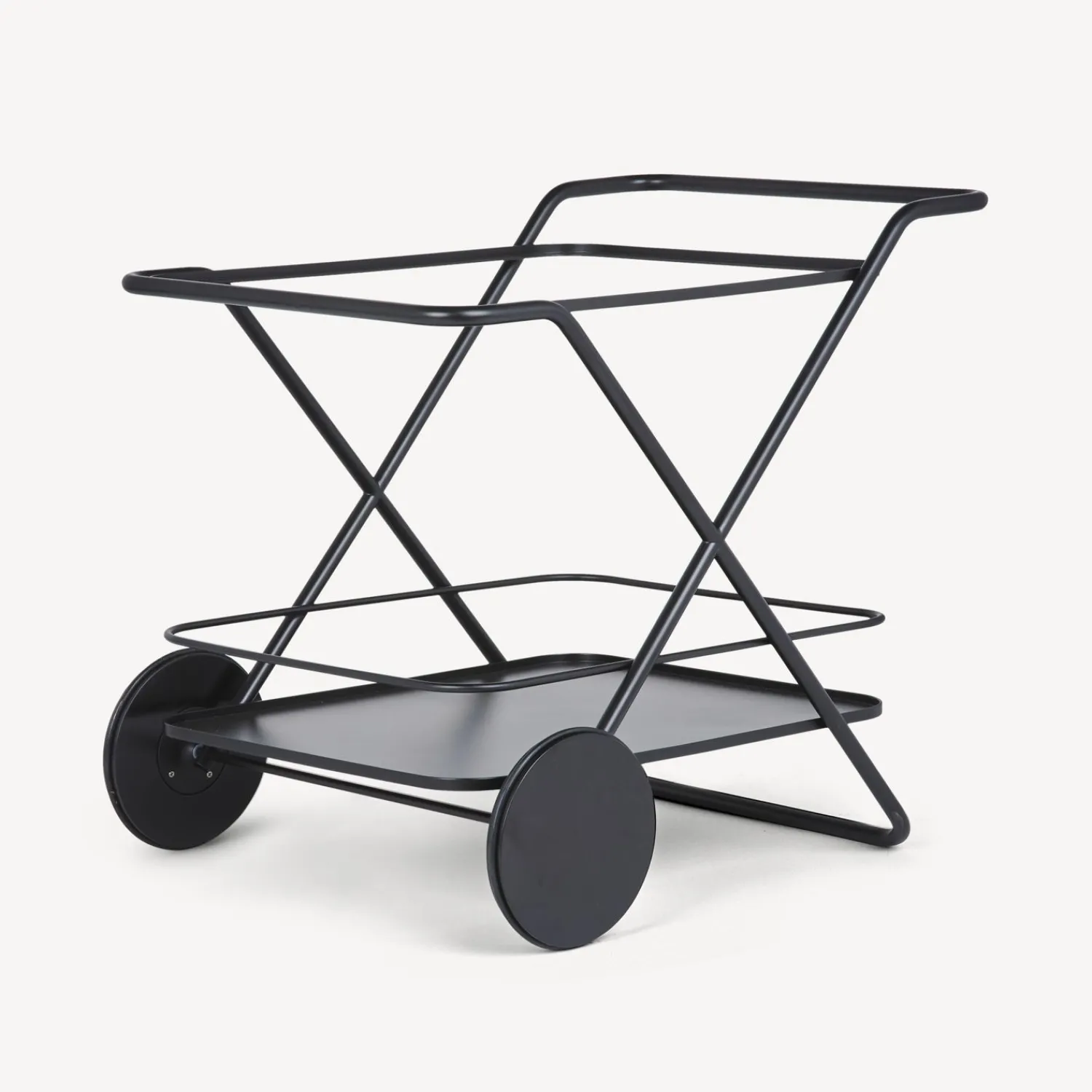 Food Trolley<Fornasetti Rectangular Food Trolley Black