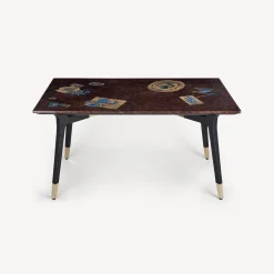 Tables<Fornasetti Rectangular Table Oggetti Sparsi Multicolour