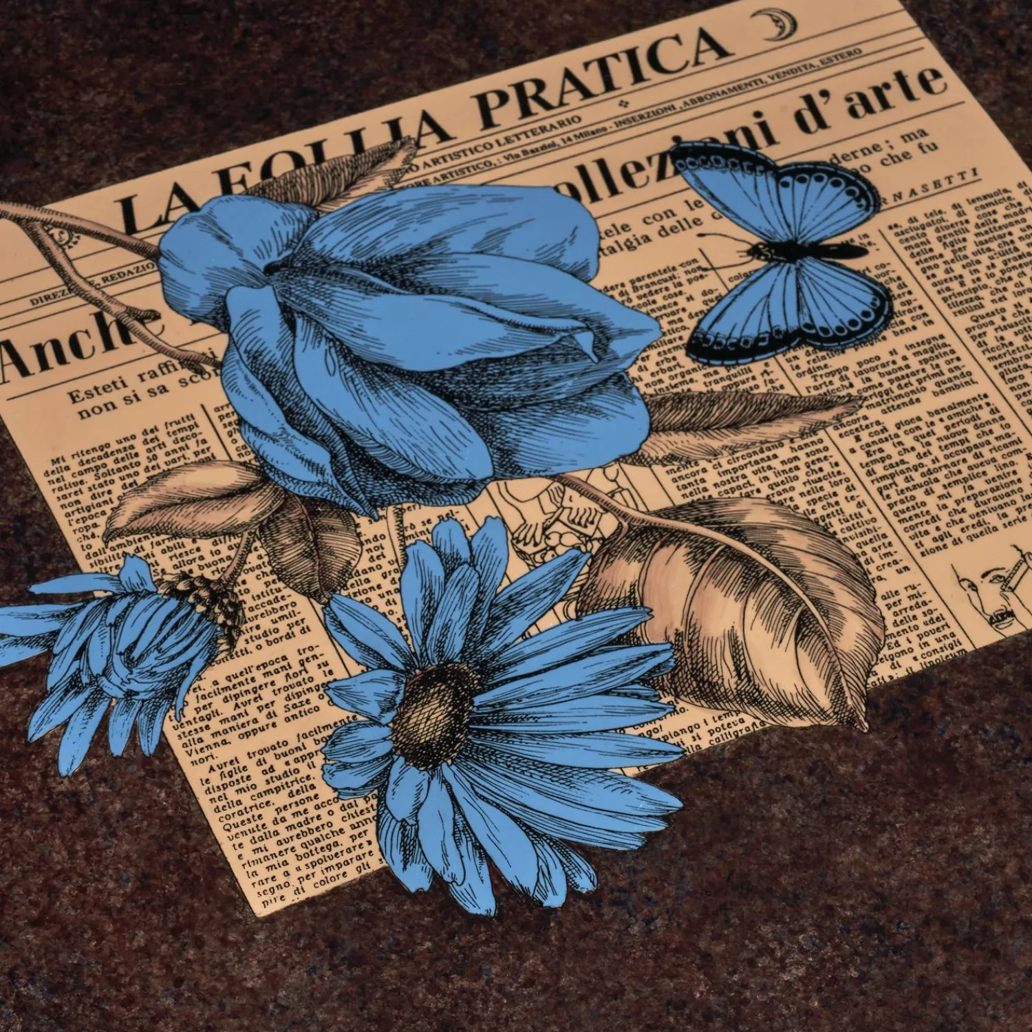 Tables<Fornasetti Rectangular Table Oggetti Sparsi Multicolour