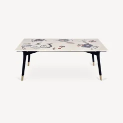 Tables<Fornasetti Rectangular Table Oggetti Sparsi Multicolour